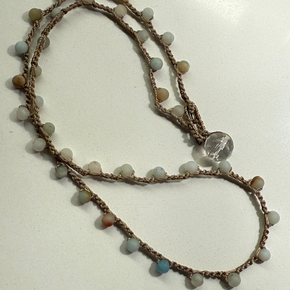 Elegant Beaded Necklace with Earthy Tones